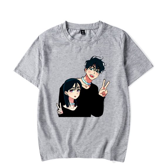 Alien Stage ALNST Merch T-Shirt Korean Anime Tops Short Sleeves Men Women Crewneck Tee Streetwear