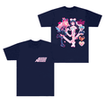 thumbnail image 1 of Alien Stage ALNST Merch T-Shirt Pink Heart Logo Mizi Sua Short Sleeve T Shirts Tee Top, 1 of 3