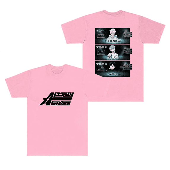 Alien Stage ALNST Merch T-Shirt Short Sleeve T Shirts Harajuku Music Men Women Top Tees