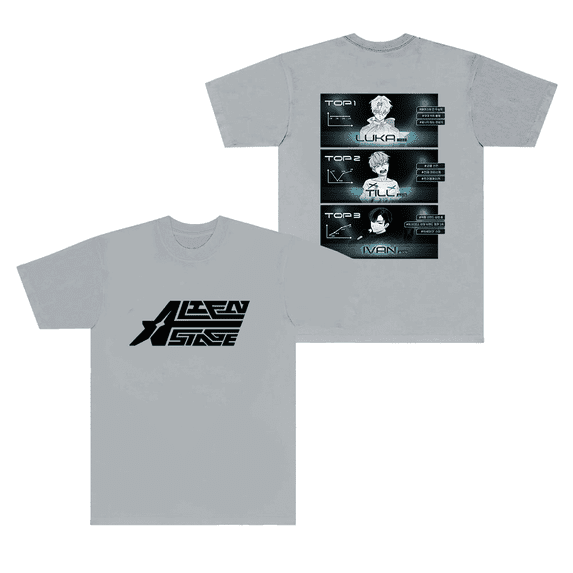 Alien Stage ALNST Merch T-Shirt Short Sleeve T Shirts Harajuku Music Men Women Top Tees