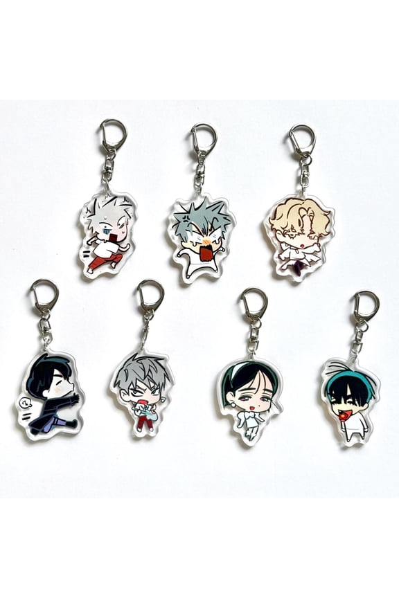 Alien Stage Acrylic Keychain, Alien Stage Double Side Acrylic Keychain, Ivan, Luka, Sua, Hyuna, Till, Mizi, Gift for friends, Birthday Gift (1 keychain)