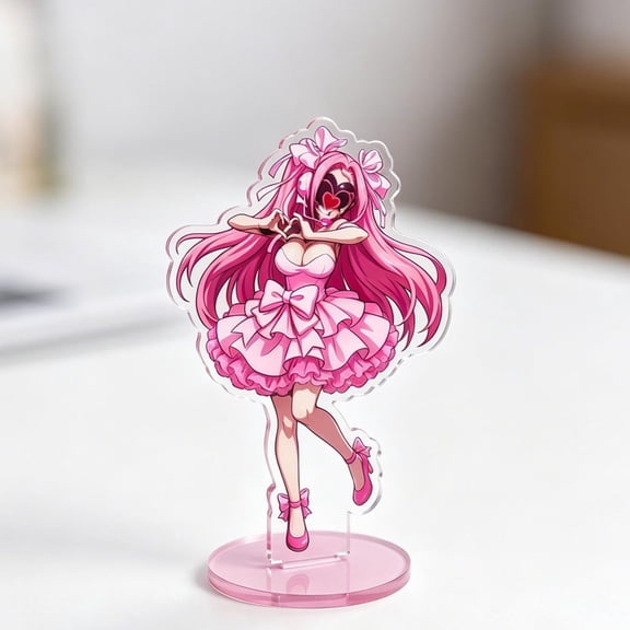 Alien Stage Acrylic Satndee 15cm (6in), Mizi & Sua Character Display, ALNST Fans Art Gift Collectible Desk Decor Artwork Merch