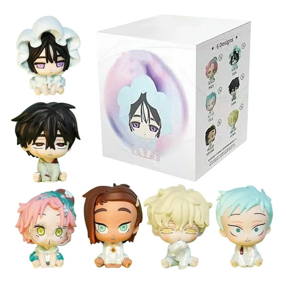 Alien Stage Blind Box Figure Set, 6-Design Anime Character Collectible Figurines, Mystery Box with Chibi-Style Figures, Ideal Gift for Anime Fans & Collectors(Figurine Randomized Model)