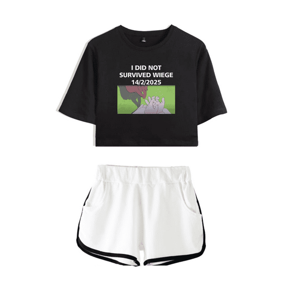 Alien Stage Crop Tops Shorts I Did Not Survived Wiege Top Tees Top Women T Shirts Summer Short Sleeves