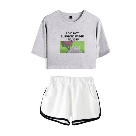 Alien Stage Crop Tops Shorts I Did Not Survived Wiege Top Tees Top Women T Shirts Summer Short Sleeves