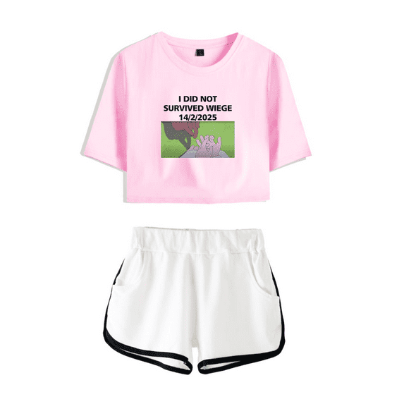 Alien Stage Crop Tops Shorts I Did Not Survived Wiege Top Tees Top Women T Shirts Summer Short Sleeves