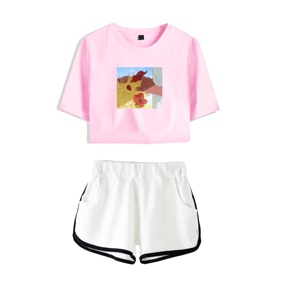 Alien Stage Crop Tops Shorts Luka Hyuna Top Women T Shirts Summer Short Sleeves