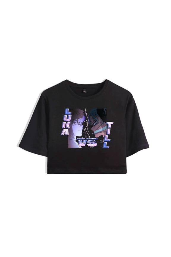 Alien Stage Merch Crop Top ALNST Luka Till Final Round T-Shirt Summer Tops For Fans Girl