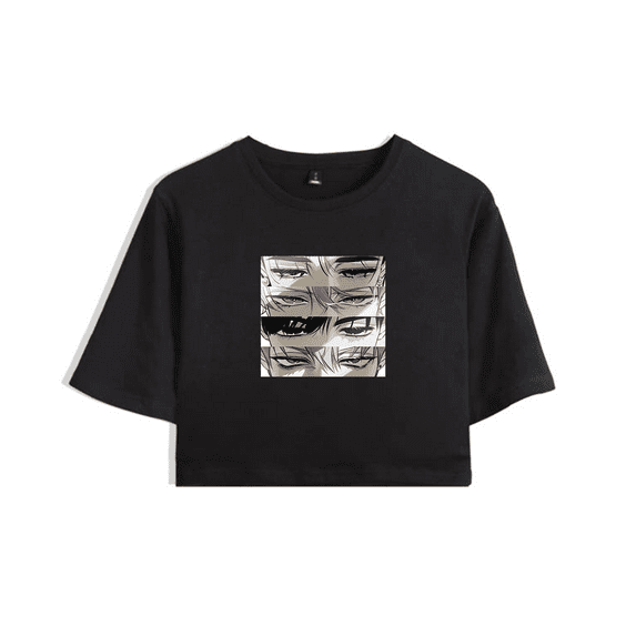 Alien Stage Merch Crop Top ALNST T-Shirt Eyes Poster Short Sleeve For Fans Summer Top