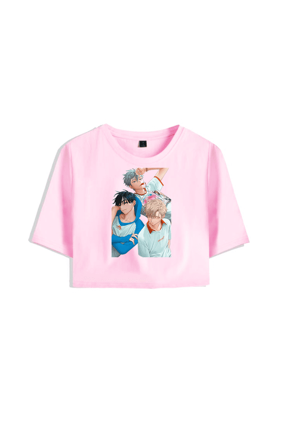 Alien Stage Merch Crop Top ALNST T-Shirt Summer Top