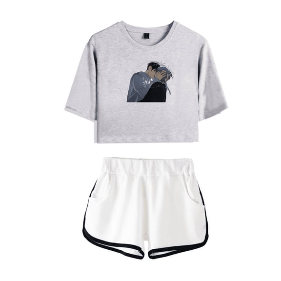 Alien Stage Merch Crop Top Cute Ivan Till T-Shirt Shorts ALNST Short Sleeve Suit Girls Tees