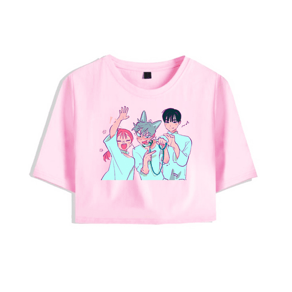 Alien Stage Merch Crop Top T-Shirt RCute Graphic Printed Short Sleeve Girls Summer Tops