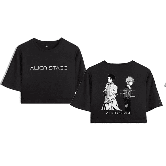 Alien Stage Merch Crop Top T-Shirt Round 6 Ivan Till Battle Cure Short Sleeve Harajuku For Girls Tops