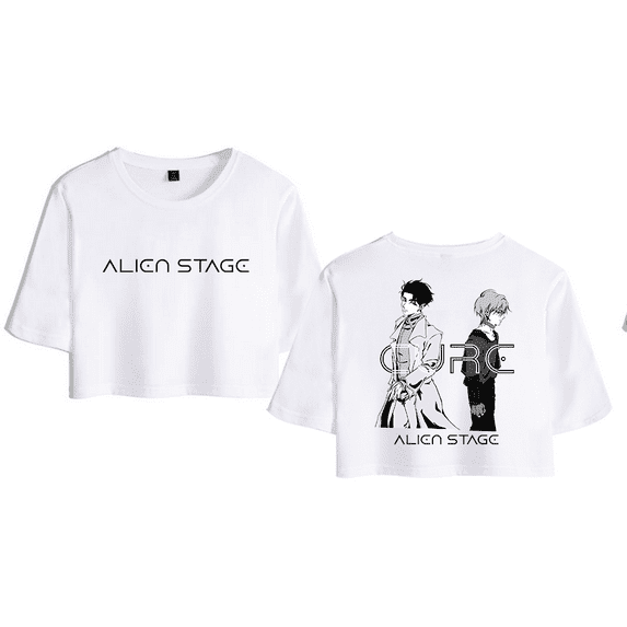 Alien Stage Merch Crop Top T-Shirt Round 6 Ivan Till Battle Cure Short Sleeve Harajuku For Girls Tops