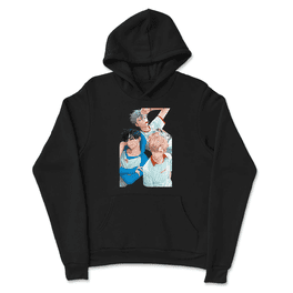 ◇HOODHOOD◇ Hip Hop Alien Graphic Sweatshirt Light Navy VOLYMOON Mens Graphic Oversized Hip Hop Streetwear Casual