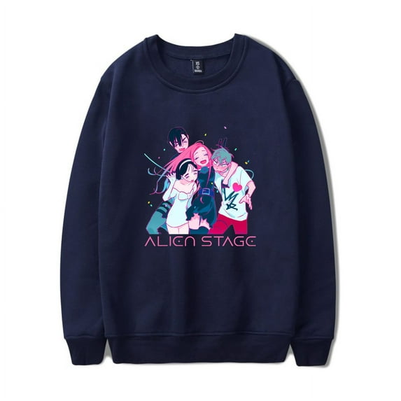 Alien Stage Merch Sweatshirt ALNST Casual Harajuku Long Sleece Crewneck Casual Men Women Streetwear