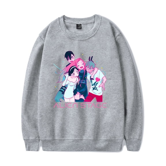 Alien Stage Merch Sweatshirt ALNST Casual Harajuku Long Sleece Crewneck Casual Men Women Streetwear