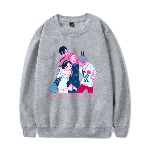 Alien Stage Merch Sweatshirt ALNST Casual Harajuku Long Sleece Crewneck Casual Men Women Streetwear