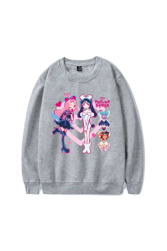 Alien Stage Merch Sweatshirt ALNST Hrart Logo Love Long Sleese Harajuku Crewneck Men Women Pullover