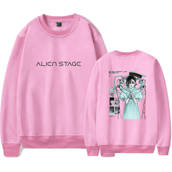 Alien Stage Merch Sweatshirt ALNST Pop Up Love Long Sleese Harajuku Crewneck Men Women Pullover
