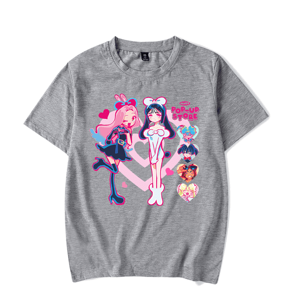 Alien Stage Merch T-Shirt ALNST Hrart Logo Mizi Sua Short Sleeve T Shirts Unisex Men Women Top Tee