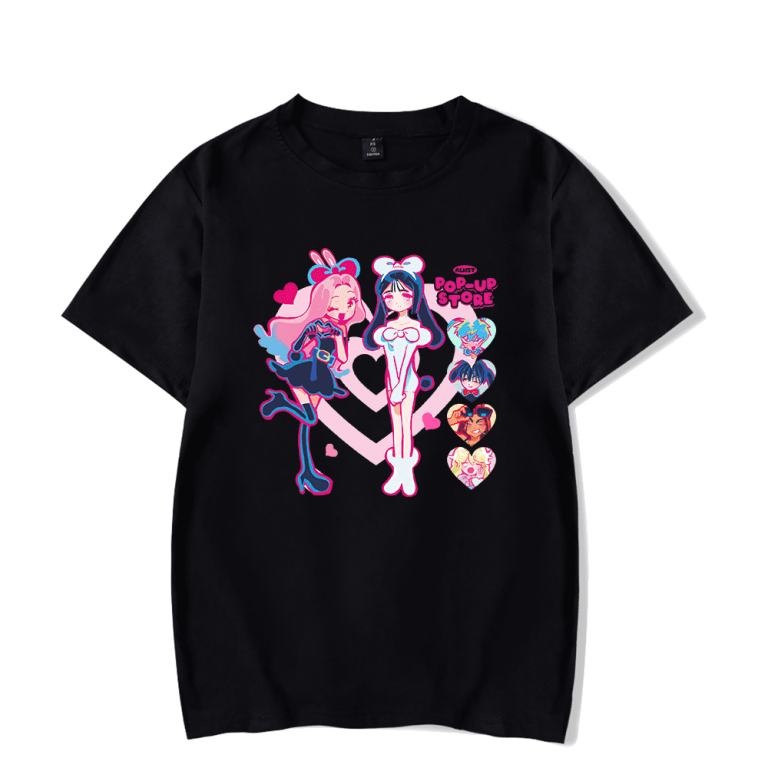 Alien Stage Merch T-Shirt ALNST Hrart Logo Mizi Sua Short Sleeve T 