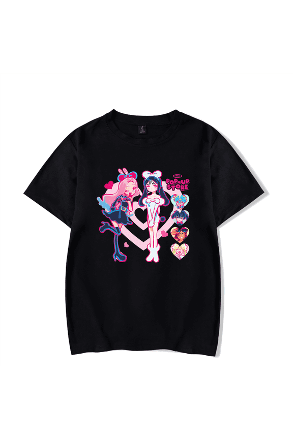 Alien Stage Merch T-Shirt ALNST Hrart Logo Mizi Sua Short Sleeve T Shirts Unisex Men Women Top Tee