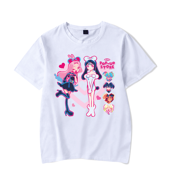 Alien Stage Merch T-Shirt ALNST Hrart Logo Mizi Sua Short Sleeve T Shirts Unisex Men Women Top Tee