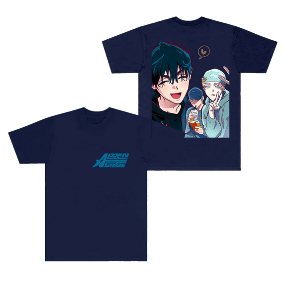 Alien Stage Merch T-Shirt ALNST Luka Short Sleeve Anime T Shirts Hooded Crewneck Streetwear Top Tees