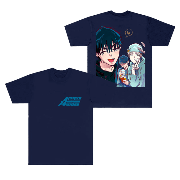 Alien Stage Merch T-Shirt ALNST Luka Short Sleeve Anime T Shirts Hooded Crewneck Streetwear Top Tees