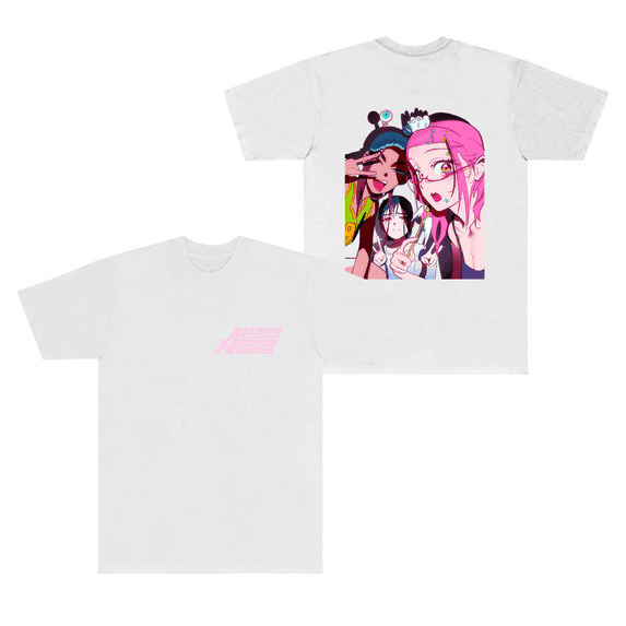 Alien Stage Merch T-Shirt ALNST Off The Record Sweatshirt Anime Short Sleeves Hooded Crewneck Top Tee Streetwear