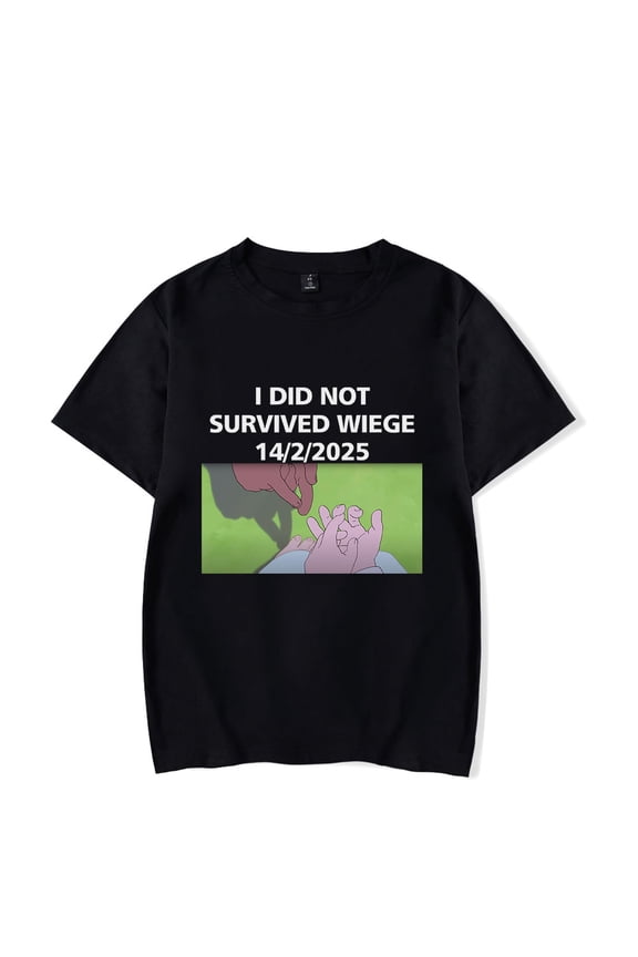 Alien Stage Merch T-Shirt I Did Not Survived Wiege Top Tees ALNST Men Women Short Sleeve T Shirt