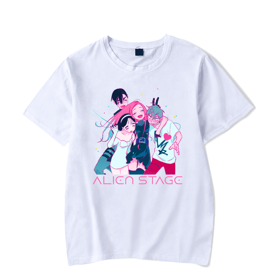 Alien Stage Merch T-Shirt Short Sleeve ALNST Casual Printed Harajuku T Shirts Unisex Top Tee