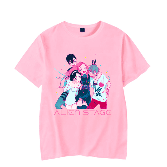 Alien Stage Merch T-Shirt Short Sleeve ALNST Casual Printed Harajuku T Shirts Unisex Top Tee