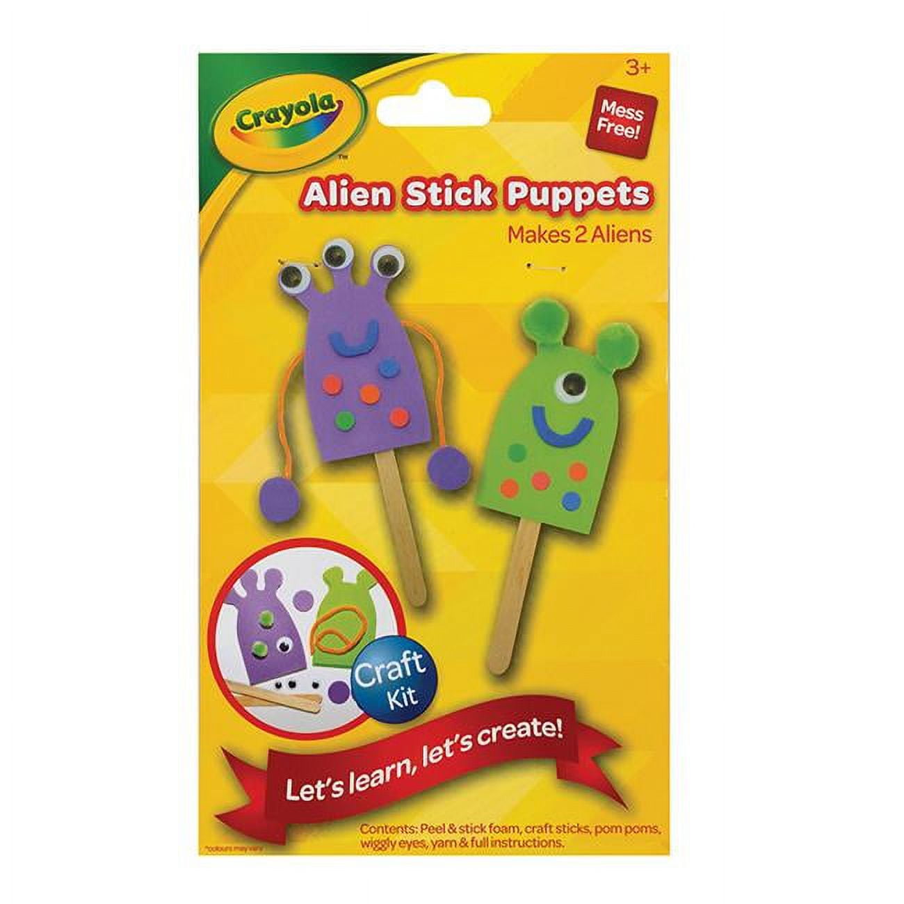 Alien Stick Puppets Kit - Walmart.com