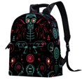 Alien Stylish Leather Bookbag with Adjustable Straps Large Capacity
