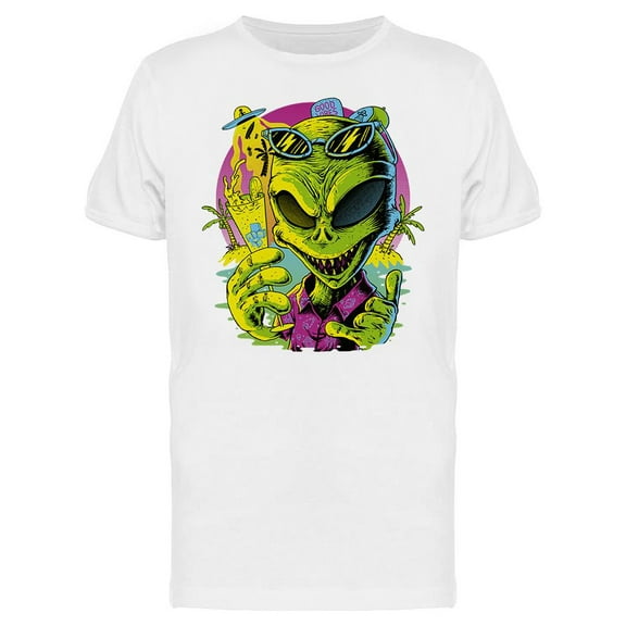 Alien Summer T-Shirt Men -Image by Shutterstock, Male x-Large