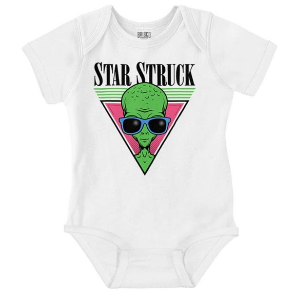 Alien Sunglasses Cool Funny UFOs Romper Boys or Girls Infant Baby Brisco Brands NB