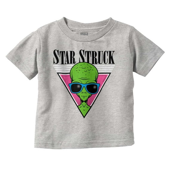 Alien Sunglasses Cool Funny UFOs Toddler Boy Girl T Shirt Infant Toddler Brisco Brands 12M
