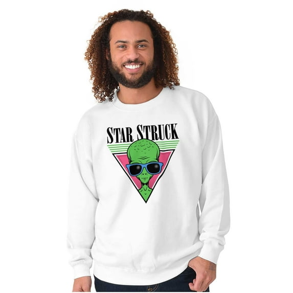 Alien Sunglasses Cool Funny UFOs Unisex Plus Fleece Graphic Sweatshirt Brisco Brands 5X