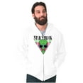 thumbnail image 1 of Alien Sunglasses Cool Funny UFOs Unisex Fleece Graphic Zip Up Hoodie Brisco Brands 5X, 1 of 5