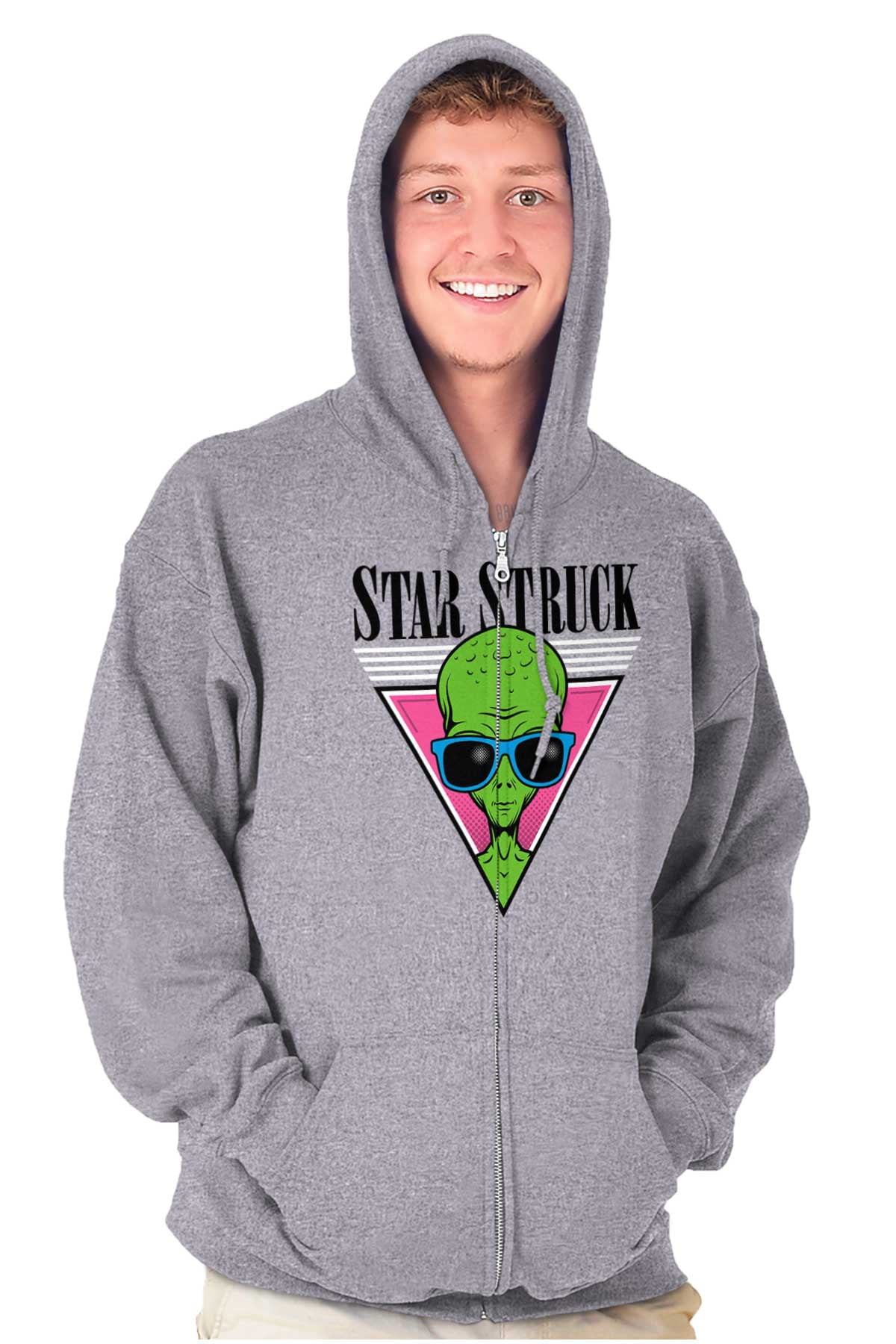 You Decide Happy Sad Emoticon Cute Zip Up Hoodie Men's Women's