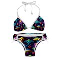thumbnail image 1 of Alien Swimsuit Women Bikini Set with Detachable Sponge & Adjustable Strap, Two-Pack Ideal for Beach & Pool Parties, 1 of 6