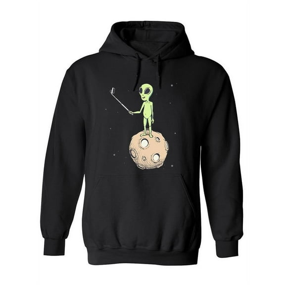 Alien Taking Selfie Hoodie Women -Image by Shutterstock, Female x-Large