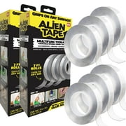 Alien Tape Double Sided Tape 2 Rolls Heavy Duty Nano Two Sided Mounting Tape Clear Adhesive Grip, 1.18 in x 7 ft