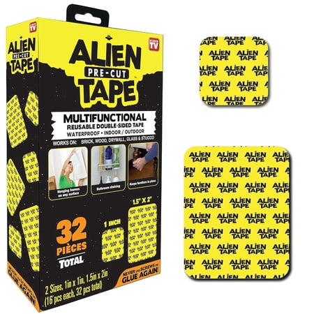 Alien Tape Nano Tape Pre Cut Double Side Tape 32 Pc Multipurpose Reusable Alien Tape