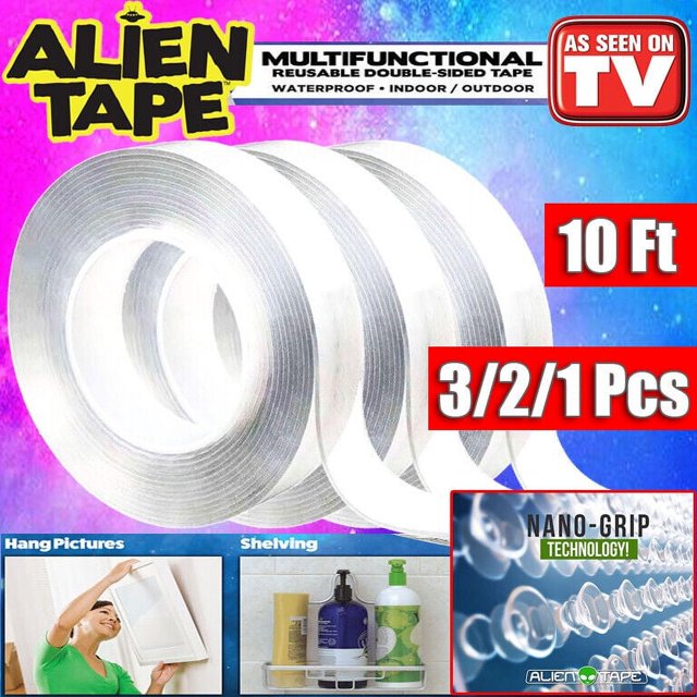 Alien Tape Nano Tape Stick Instantly Locks Anything Without Screw