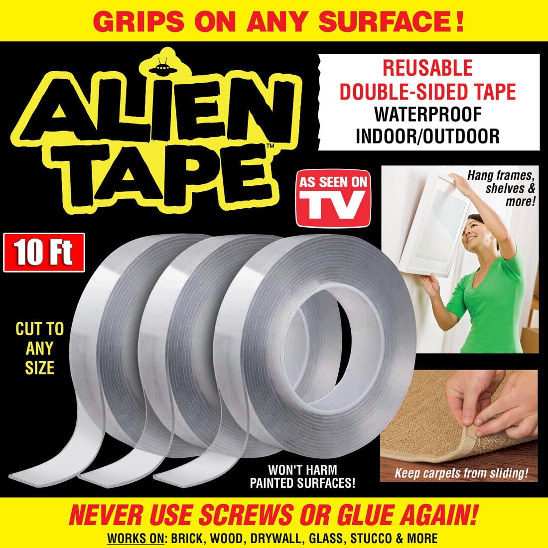 Alien Tape Nano Tape Stick Nano Tape Locks Anything Without Screw
