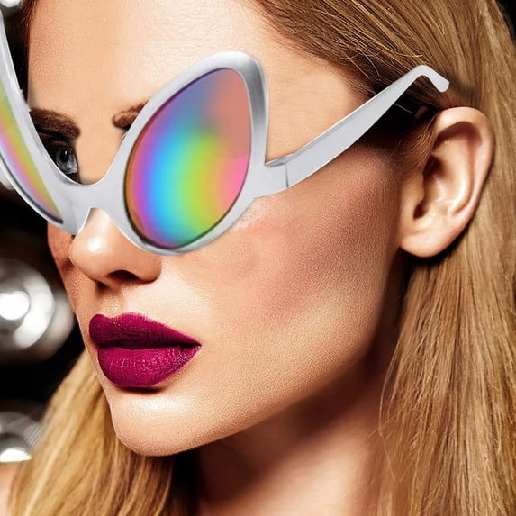 Alien Themed Novelty Eyewear Exaggerated Design Party Sunglasses for Spoof Photo Props and Events