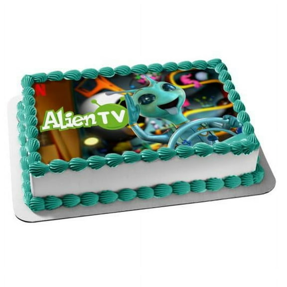 Alien Tv Ixbee Edible Cake Topper Image ABPID52405